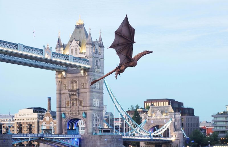 HBO Max sends an eight-metre dragon soaring over London