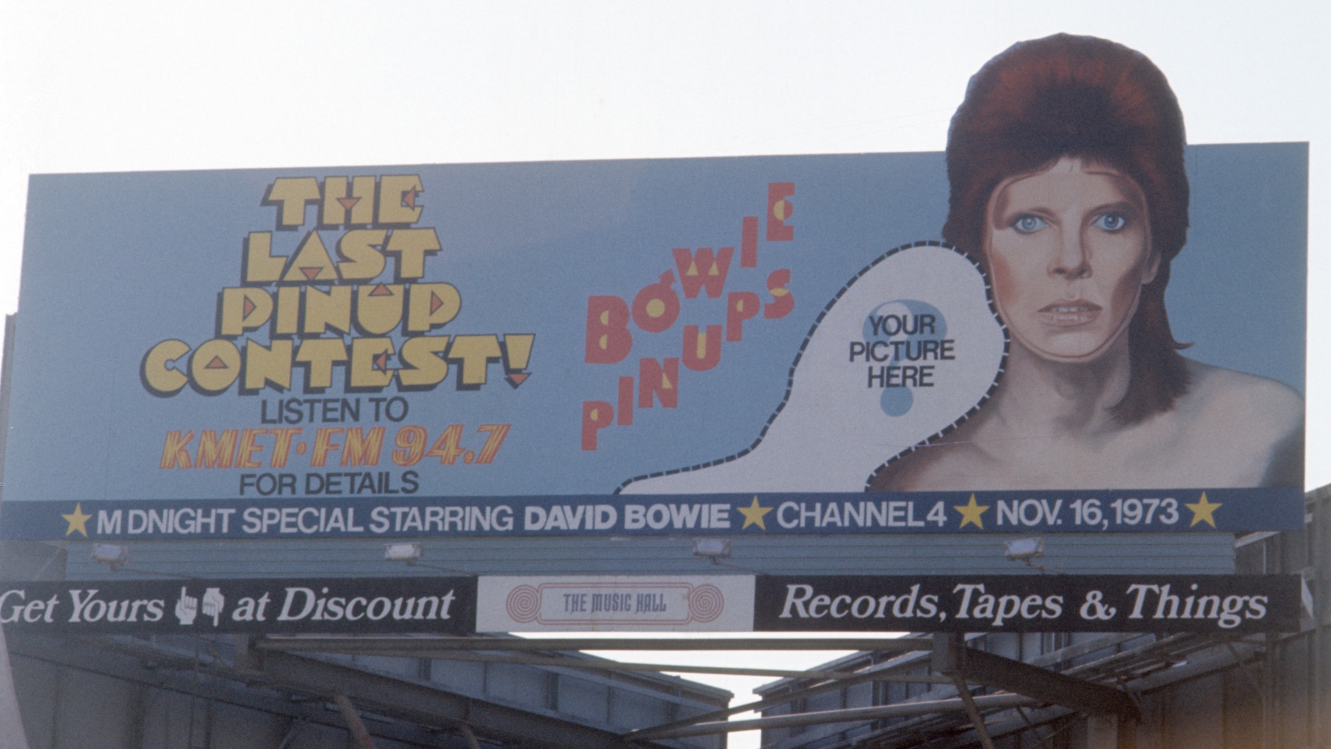 A Sunset Boulevard billboard in Los Angeles, California in 1973