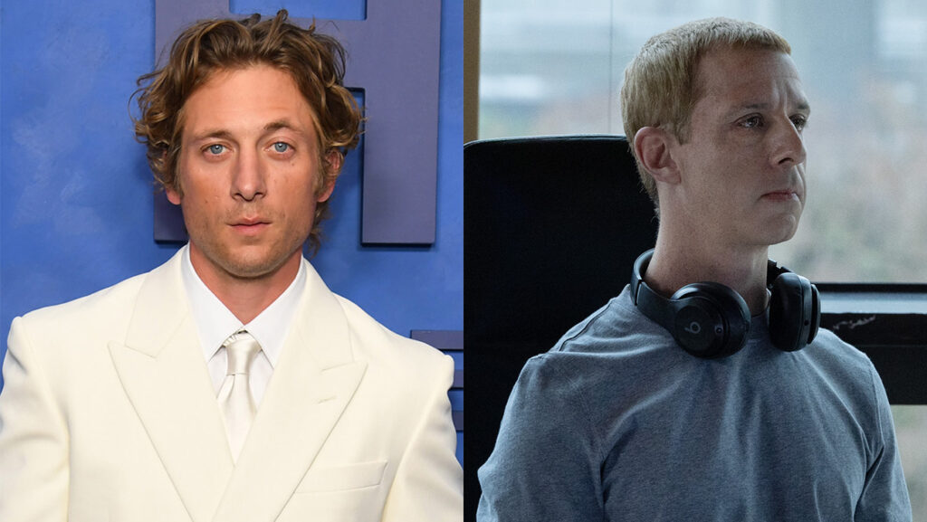 Jeremy Allen White Reacts to Jeremy Strong’s Mark Zuckerberg Voice Jeremy Allen White from The Bear carpet and Jeremy Strong in The Social Reckoning