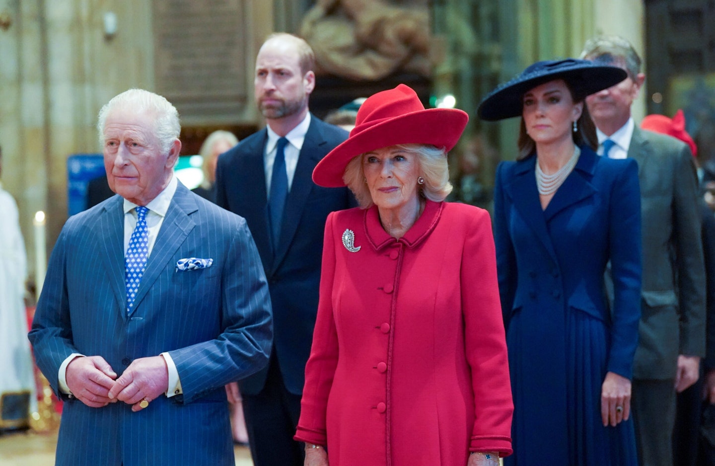 King Charles III, Queen Camilla, Prince William, Prince of Wales and Catherine, Princess of Wales attend the 2026 Commonwealth Day Service at Westminster Abbey on March 9, 2026