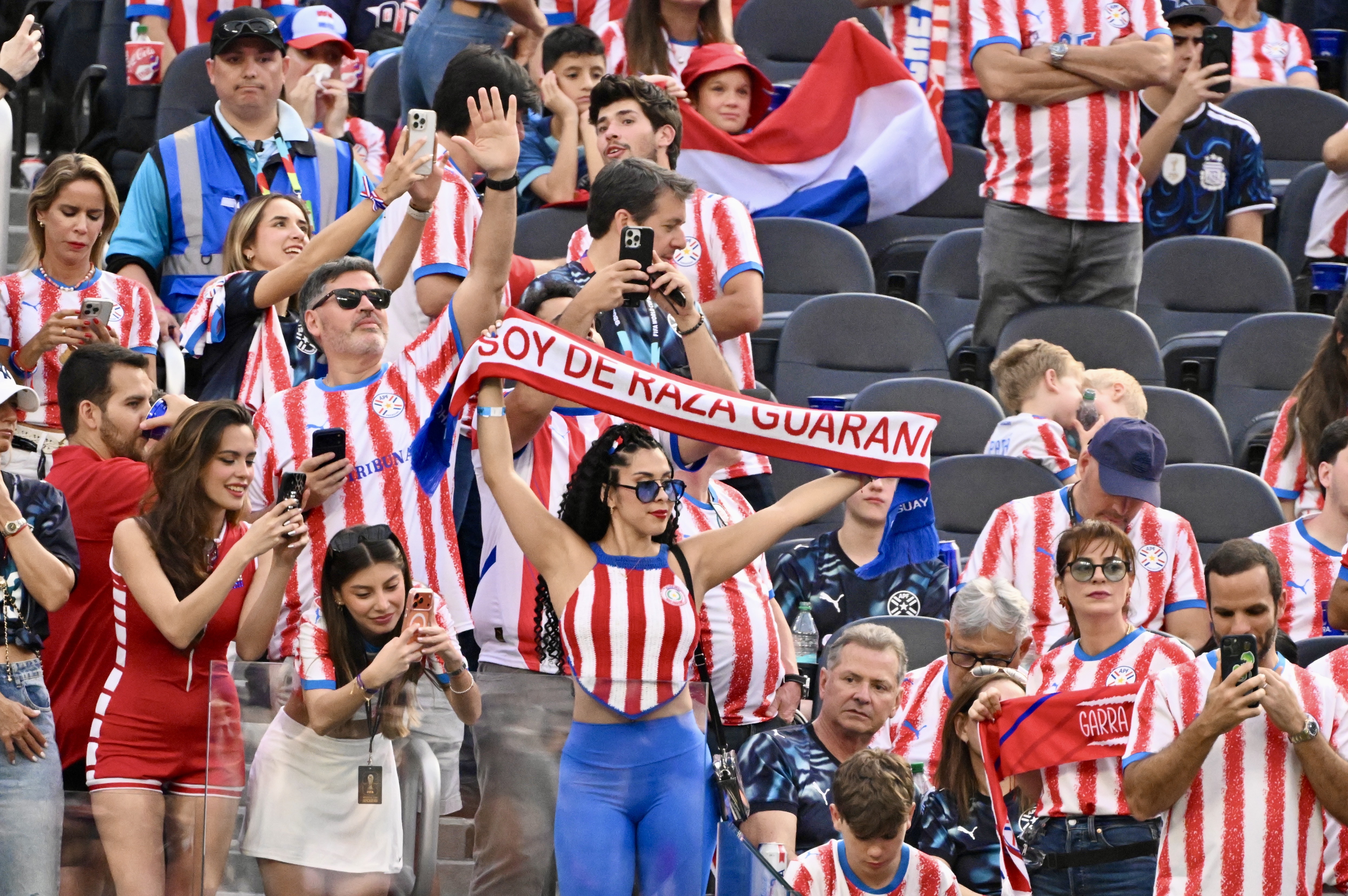 Paraguay fans prior to a FIFA World Cup 2026 soccer...