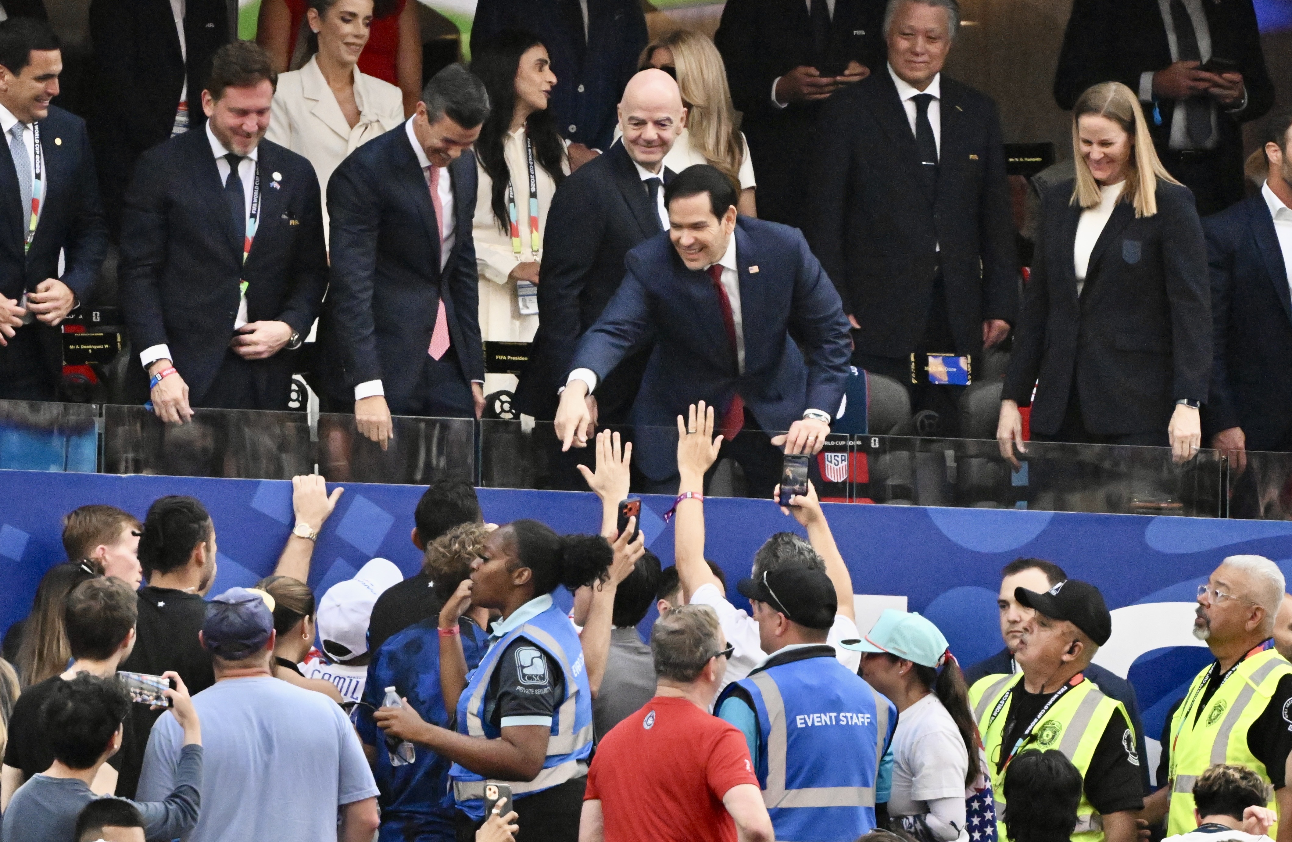 United States, Secretary of State, Marco Rubio greets fans prior...