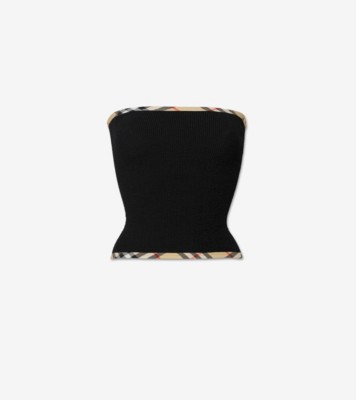 Devyn Swim Skirt/tube Top in Black - Women, Nylon | Burberry&reg; Official