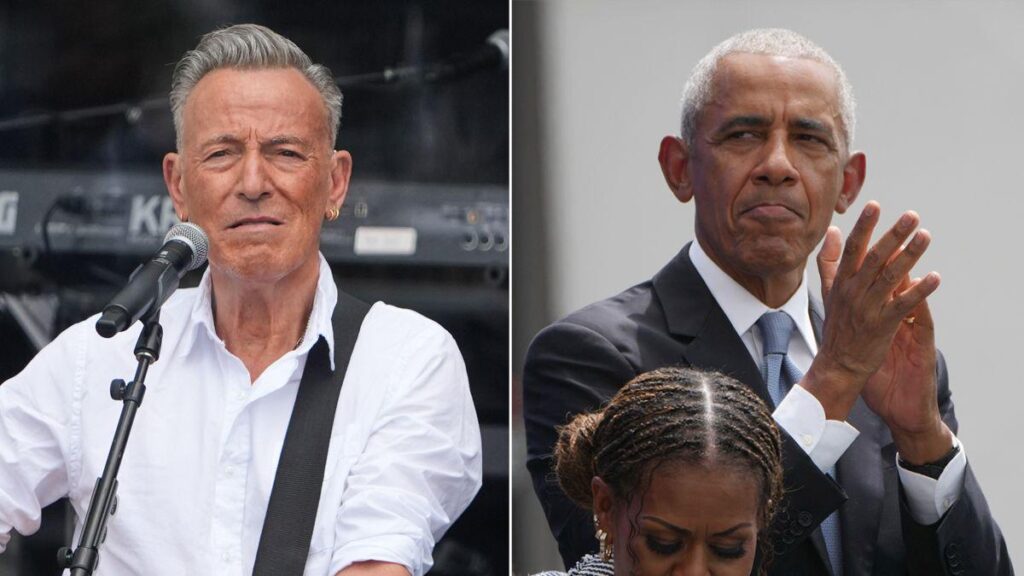 Bruce Springsteen pays homage to Barack Obama with performance.
