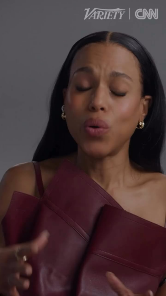 Kerry Washington jokes about the time she asked Tony Goldwyn what his favorite season (of Scandal) was and he said: ‘fall’
