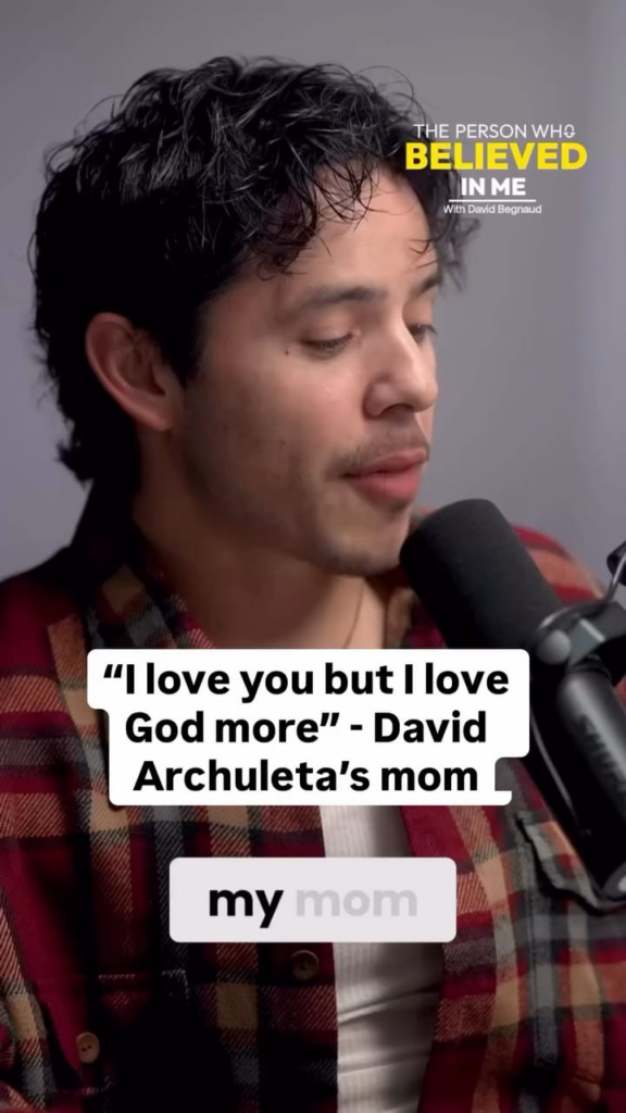 When David Archuleta came out, his mom told him she loved him but loved God more. One year later she walked away from the Mormon church and told him if he was going to hell they were all going with him.