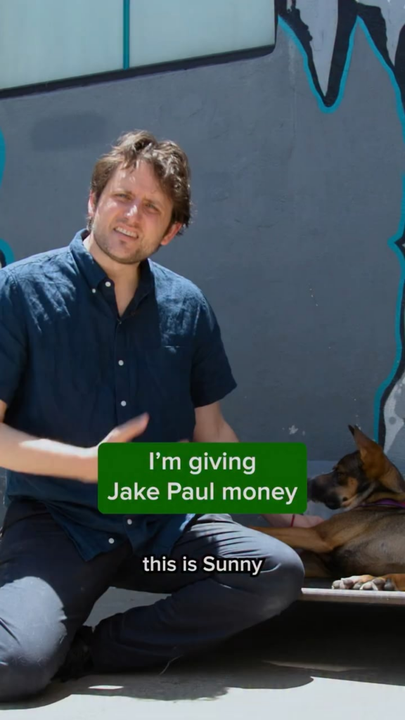 Zach Woods wants you to adopt the rescue dog Sunny or he’s giving Jake Paul money