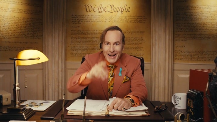 Bob Odenkirk returned as Saul Goodman in a commercial celebrating the 250th anniversary of American independence.