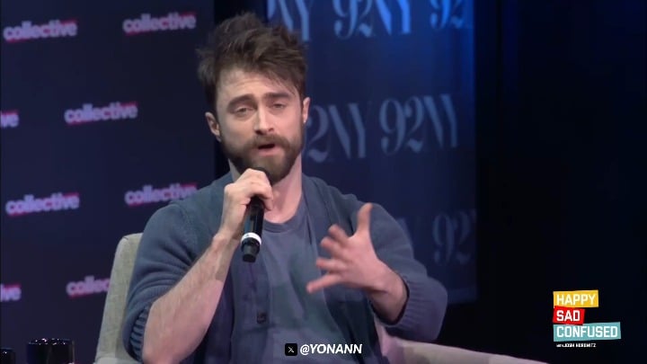 Daniel Radcliffe says the Stranger Things kids can do whatever they want now because they already made it: "I've met a few of the Stranger Things kids recently, and it's always lovely to meet them and see how well they're all doing."