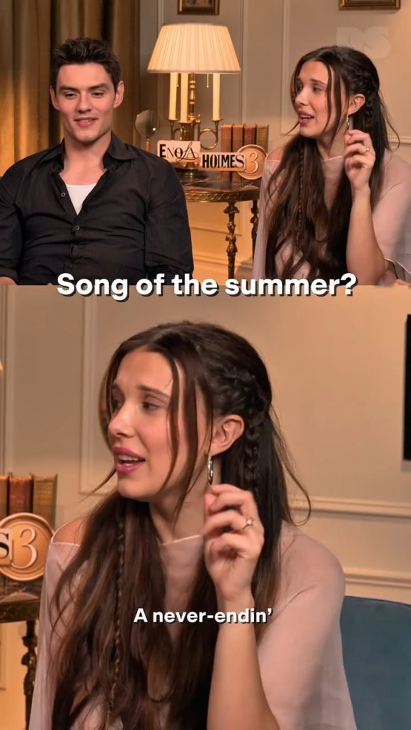 Millie Bobby Brown and Louis Partridge name their song of the summer