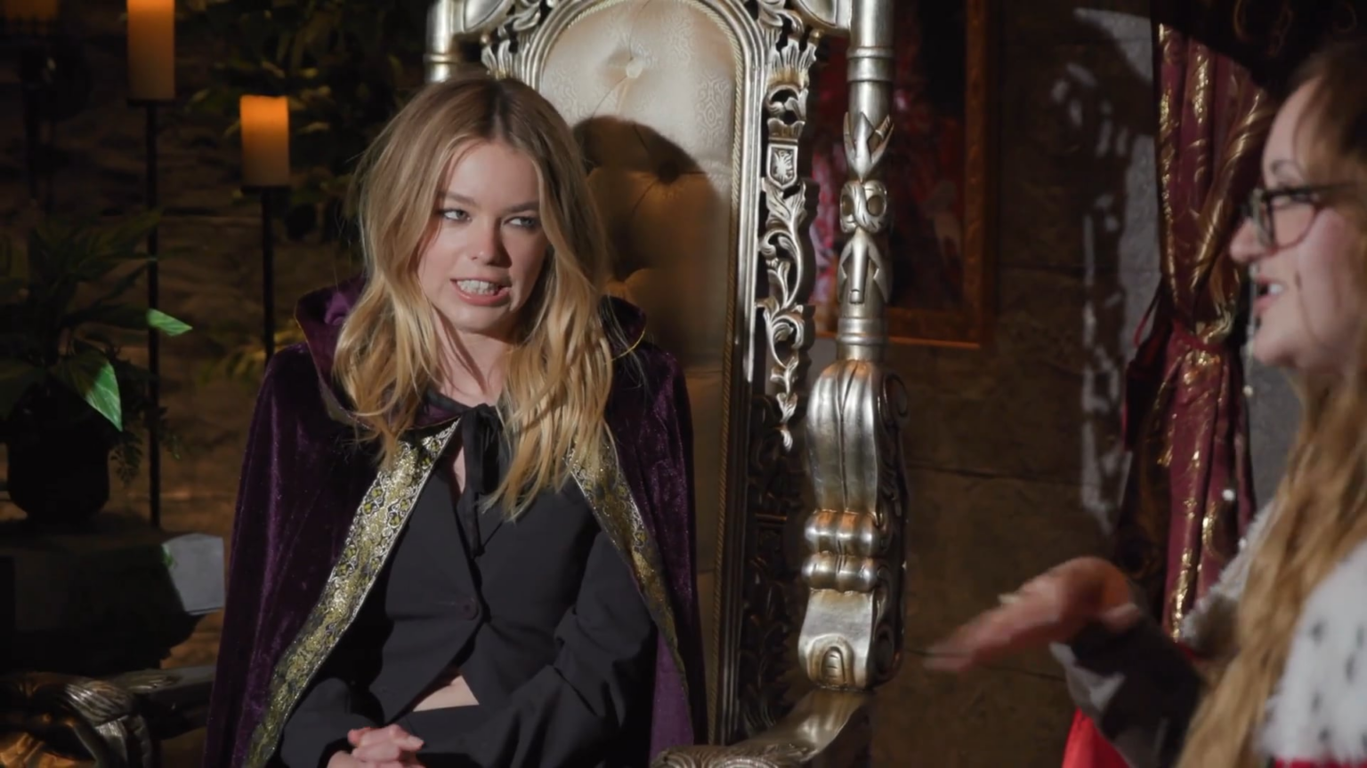 Milly Alcock on if Rhaenyra and Alicent's relationship was romantic: "I think so. Me and Emily always talked about it. We were like, 'Something is going on. Something is going on... in the Red Keep.'"