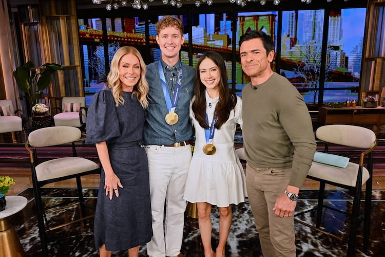 Madison Chock and Evan Bates on Live with Kelly and Mark