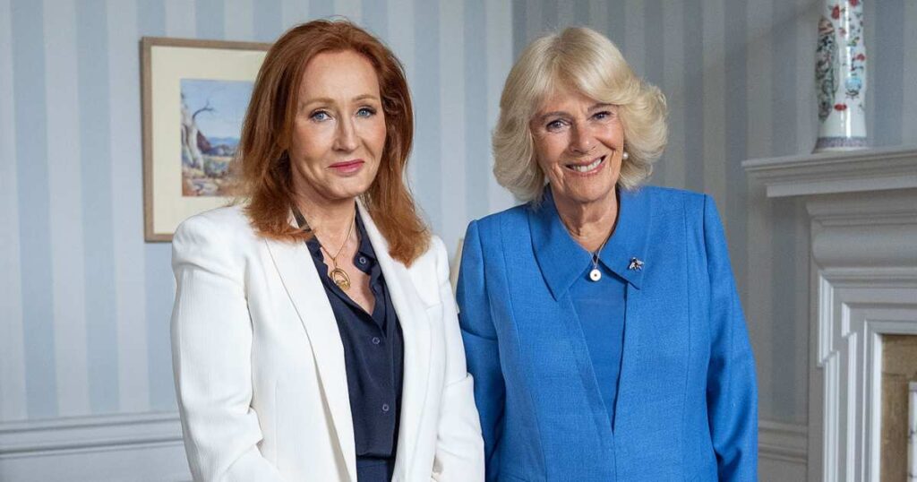 Queen Camilla's Photo With JK Rowling Sparks Royal Backlash