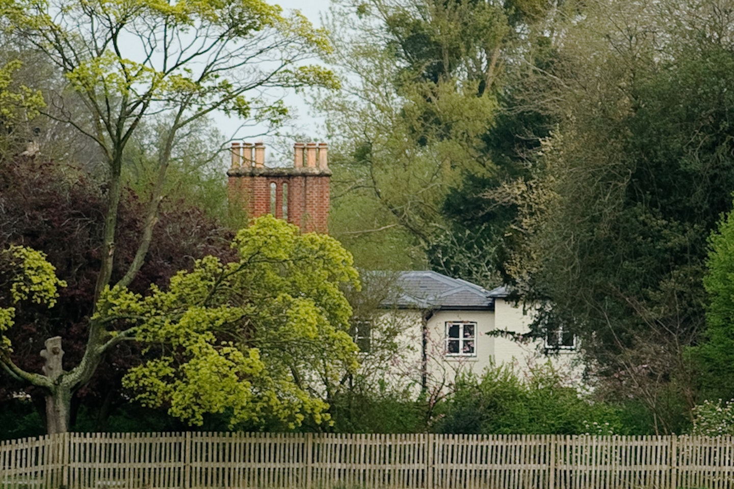A general view of Frogmore Cottage at Frogmore Cottage on April 10, 2019 in Windsor, England