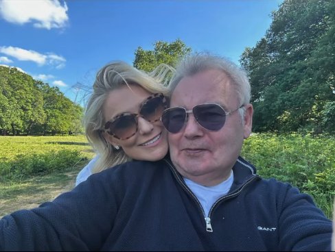 Eamonn Holmes, 65, and Katie Alexander, 43, go Instagram OFFICIAL! TV star's younger lover publicly posts pictures of them for the first time as he falls off a chair live on GB News