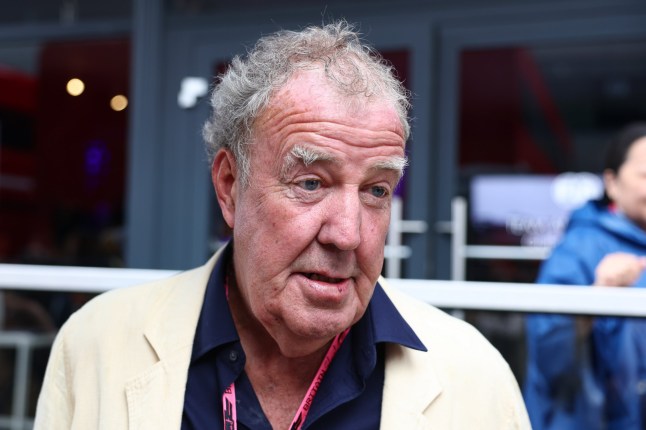 Jeremy Clarkson ahead of the Formula 1 British Grand Prix at Silverstone Circuit in Northampton, Great Britain on July 6, 2025. (Photo by Jakub Porzycki/NurPhoto via Getty Images)