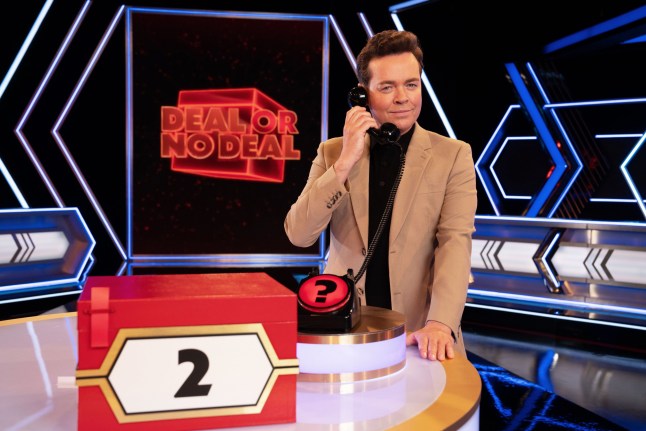From Remarkable Entertainment Deal Or No Deal: SR2 on ITV1 and ITVX Pictured: Stephen Mulhern. This photograph is (C) Remarkable Entertainment and can only be reproduced for editorial purposes directly in connection with the programme or event mentioned above, or ITV plc. This photograph must not be manipulated [excluding basic cropping] in a manner which alters the visual appearance of the person photographed deemed detrimental or inappropriate by ITV plc Picture Desk. This photograph must not be syndicated to any other company, publication or website, or permanently archived, without the express written permission of ITV Picture Desk. Full Terms and conditions are available on the website www.itv.com/presscentre/itvpictures/terms For further information please contact: james.hilder@itv.com
