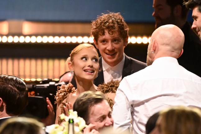 Ariana Grande, Ethan Slater at the 30th Annual Critics Choice Awards held at The Barker Hangar on February 7, 2025 in Santa Monica, California. (Photo by Michael Buckner/Variety via Getty Images)