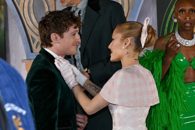 Ethan Slater, Ariana Grande at the