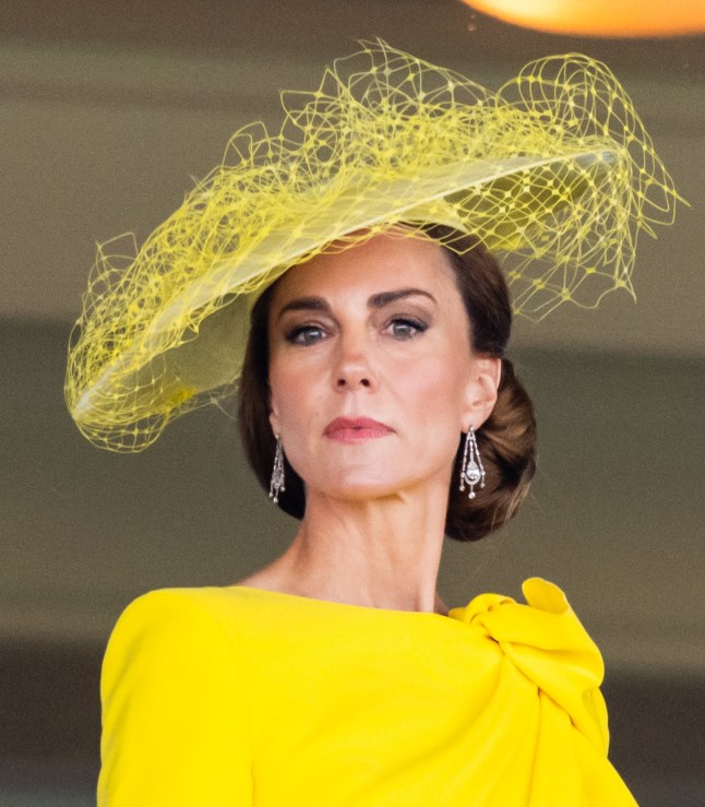 ASCOT, ENGLAND - JUNE 17: Catherine, Princess of Wales attends day two of Royal Ascot 2026 at Ascot Racecourse on June 17, 2026 in Ascot, England. (Photo by Samir Hussein/WireImage)