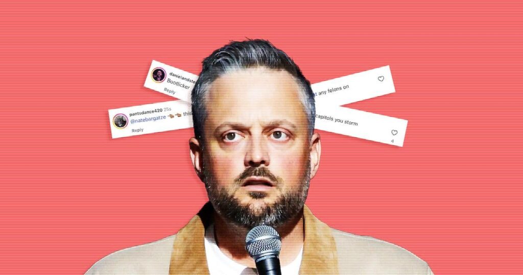 Outed MAGA Comedian Busted Red-Handed Deleting Negative Comments | Nate Bargatze returned to social media after being busted sucking up to Donald Trump—and promptly got caught deleting his critics.