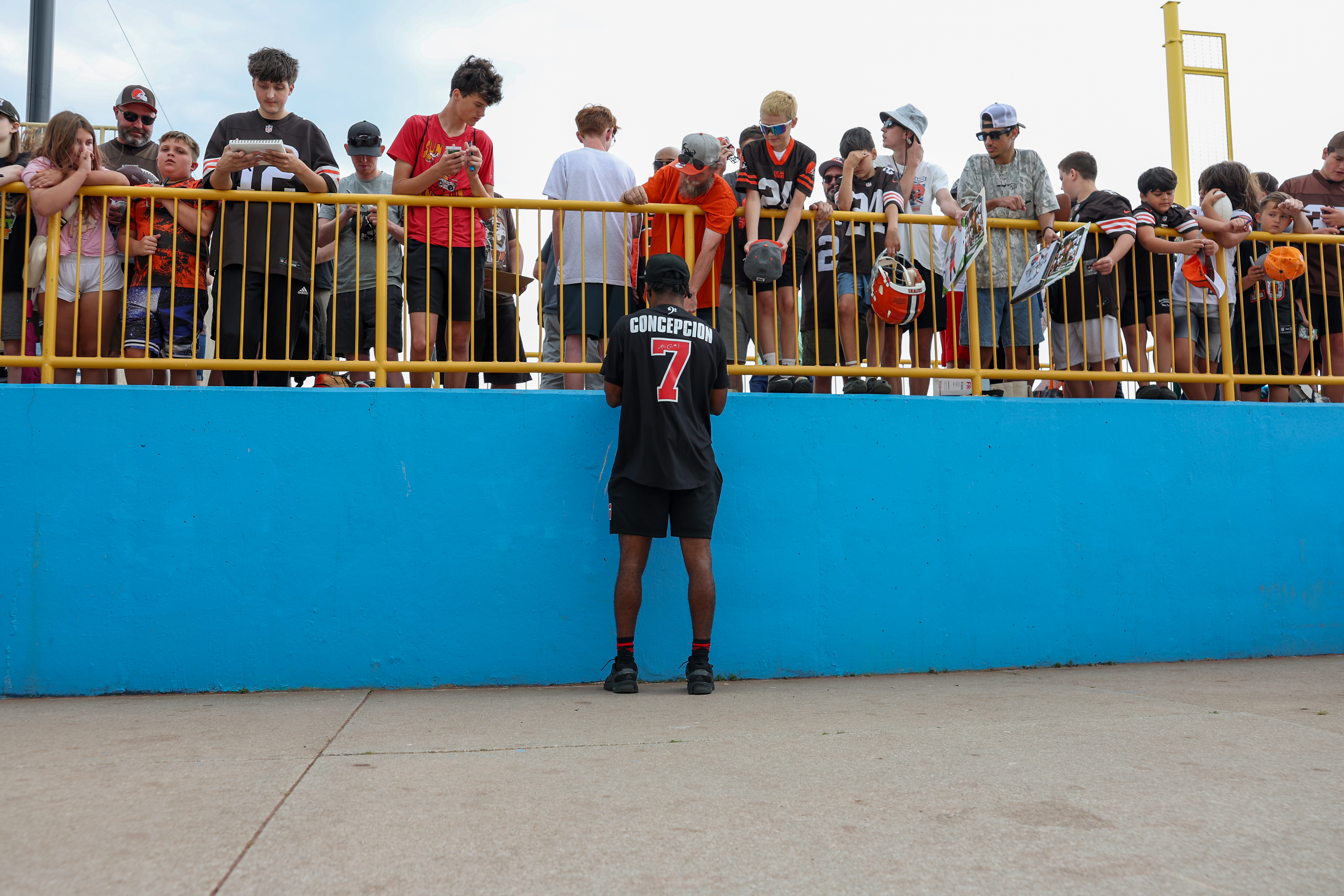 Photos from the Denzel Ward celebrity softball game, June 6,...