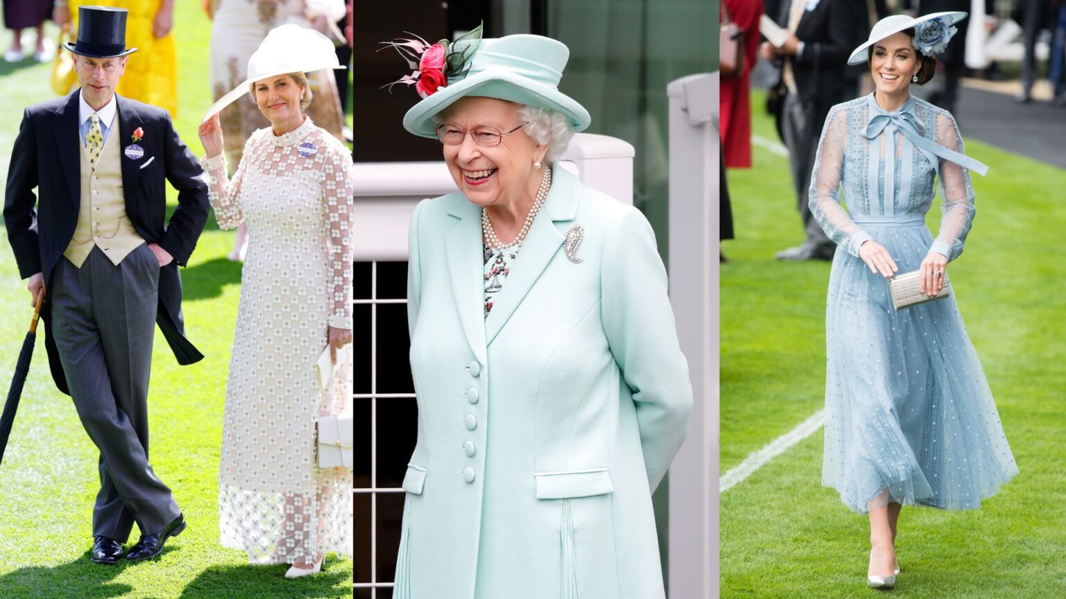 Prince Edward, Duchess Sophie, Queen Elizabeth and Princess Kate at Royal Ascot