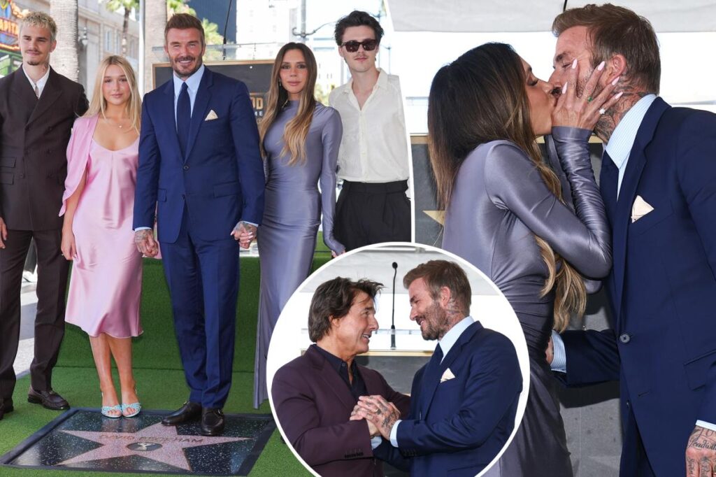 David Beckham receives star on Hollywood Walk of Fame alongside Victoria, Tom Cruise David Beckham receives star on Hollywood Walk of Fame alongside Victoria, Tom Cruise