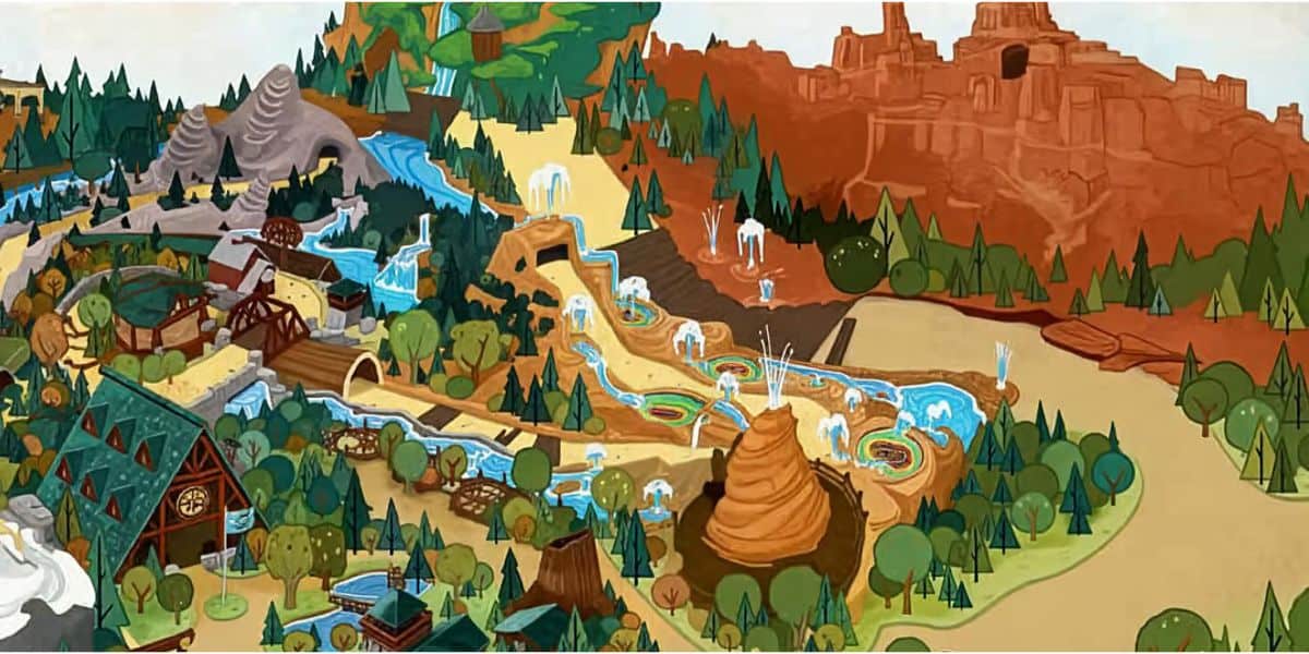 Map of Piston Peak National Park