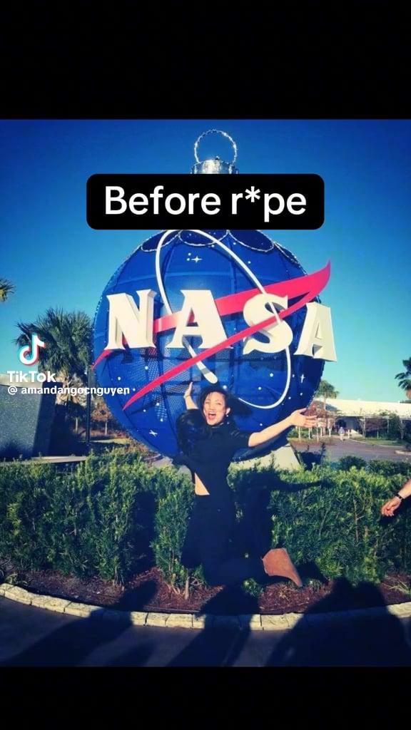 Activist, astronaut and sexual assault survivor Amanda Nguyen posts “For all who are still going through it, there is an after”