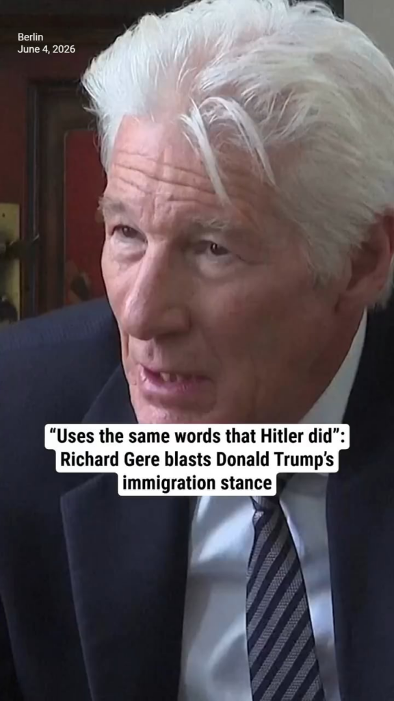 Richard Gere on Trump: “Trump uses the same words that Hitler did, calls them vermin. They’re not vermin. These are human beings, you know?”