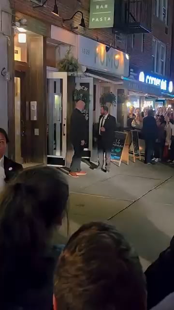 Joe Biden and Jill Biden spotted leaving a restaurant in NYC a few days ago. Crowds surrounding restaurant.