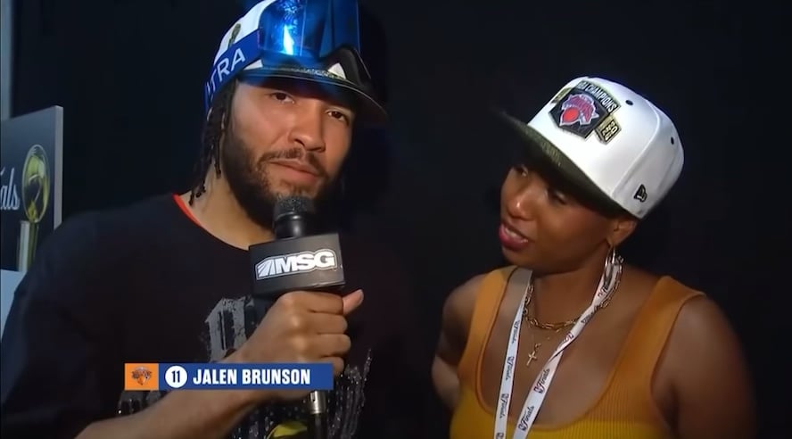 Following the Knicks’ championship-clinching Game 5 win, Jalen Brunson defended Monica McNutt against Swiftie backlash