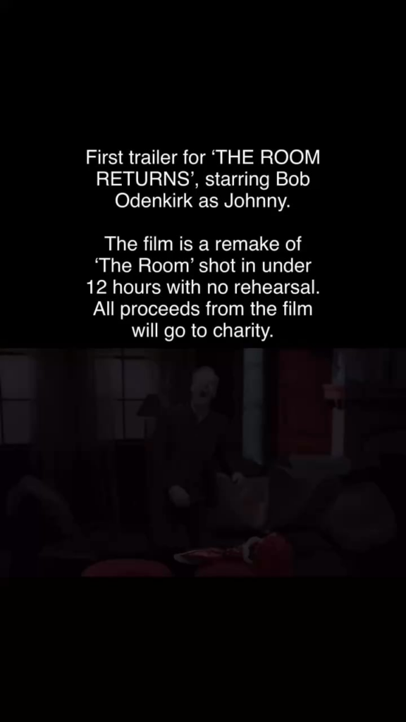 Bob Odenkirk stars in a green screen remake of The Room for charity