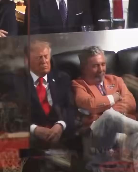 Donald Trump appears to fall asleep at NBA Finals after Knicks fans brutally boo him.