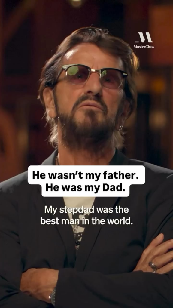 Ringo Starr talks about his stepfather: ‘My stepdad was the best man in the world, he was such a peaceful, great guy. I loved him, he was my dad, my dad (biological) left when I was 3’
