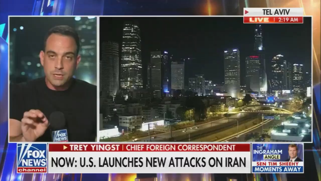 Donald Trump tells Fox News that he will “bomb the shit out of Iran” tomorrow night if they don’t sign an agreement.
