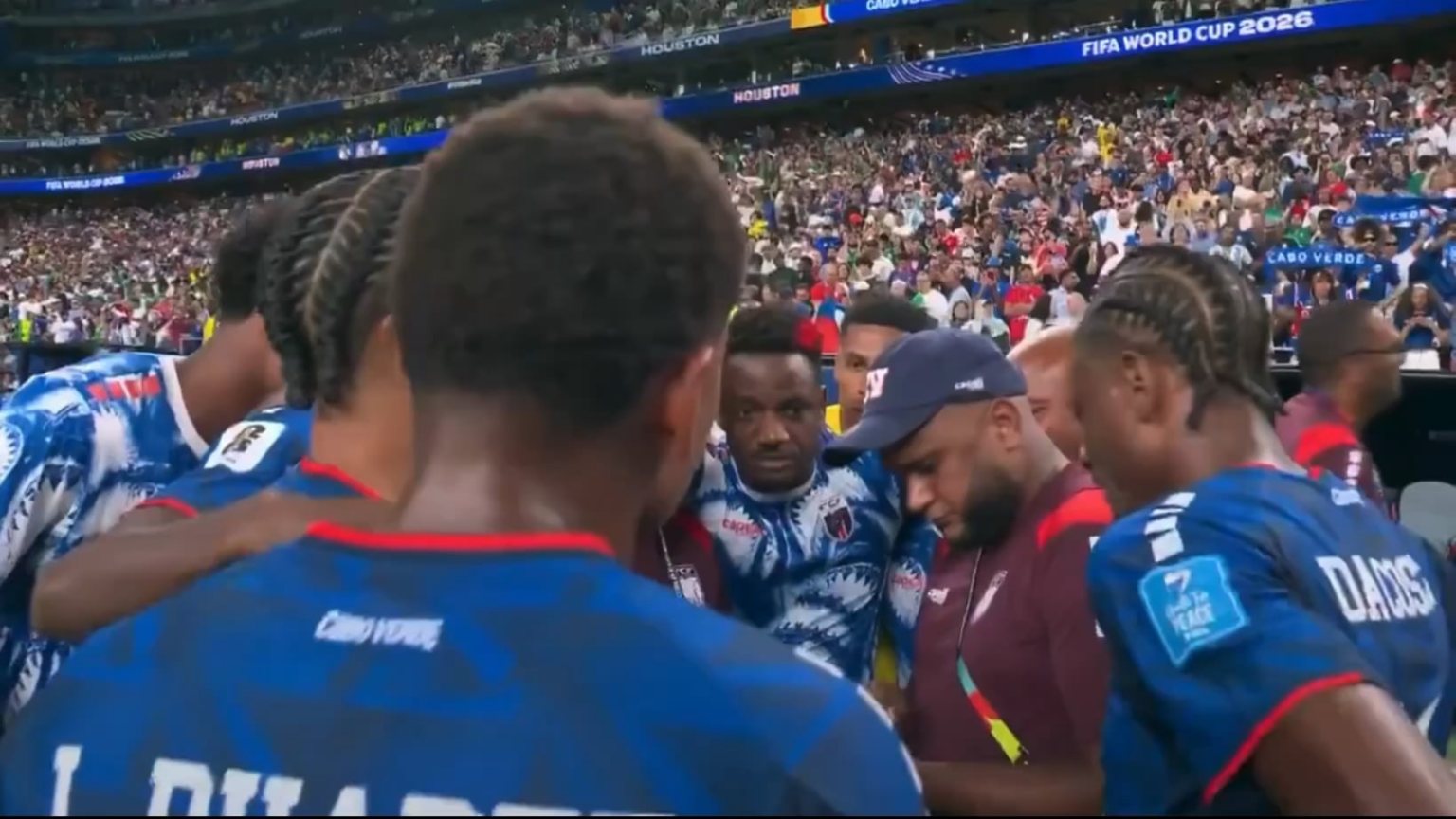 The moment Cabo Verde (population ~500,000) found out that they have qualified for the Round of 32 of FIFA World Cup 2026, in their debut World Cup. They become the smallest nation ever to reach the World Cup knockouts.