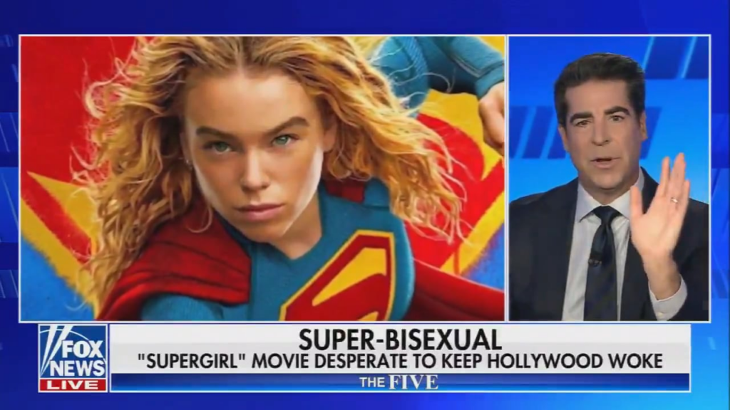 Fox News angry over Milly Alcock saying Supergirl is probably queer: "Maybe that's cool when you're 18, but when a girl's bisexual, we don't trust her. The ones I've met are super weird. To say you're bisexual is not a turn on."