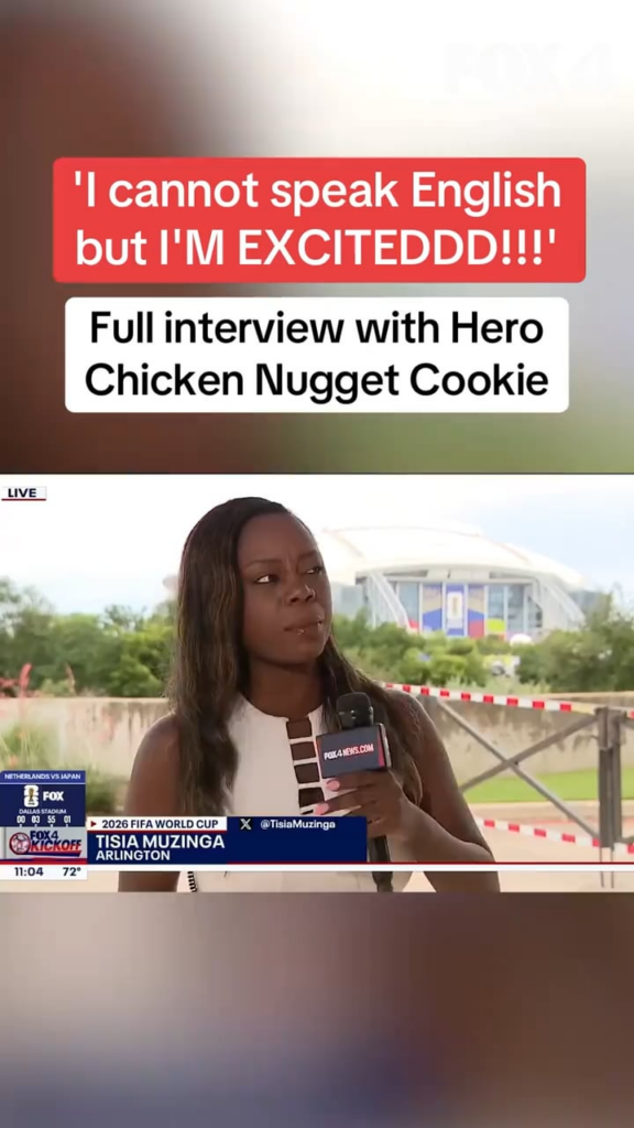 Fox 4 News Dallas & their full interview with Japanese fan the internet named “Hero Chicken Nugget Cookie”