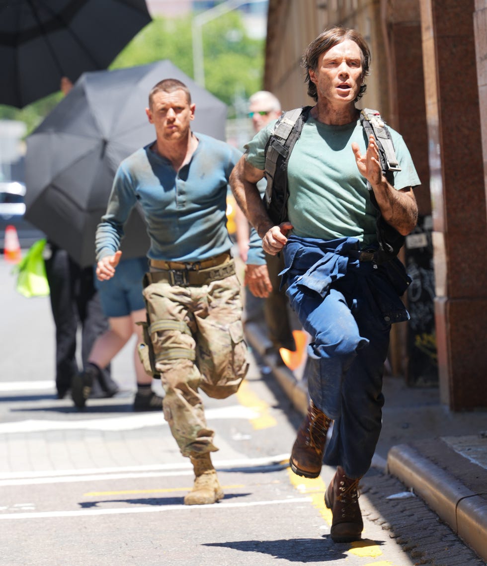 jack oconnell and cillian murphy filming a quiet place iii