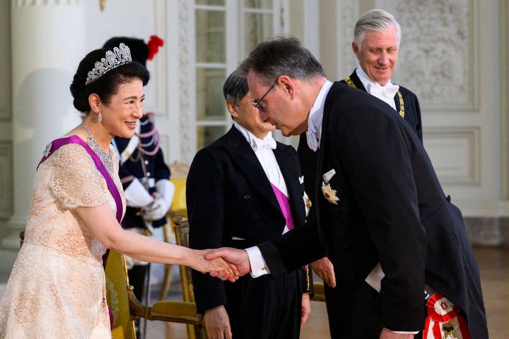 Empress Masako of Japan at the state banquet