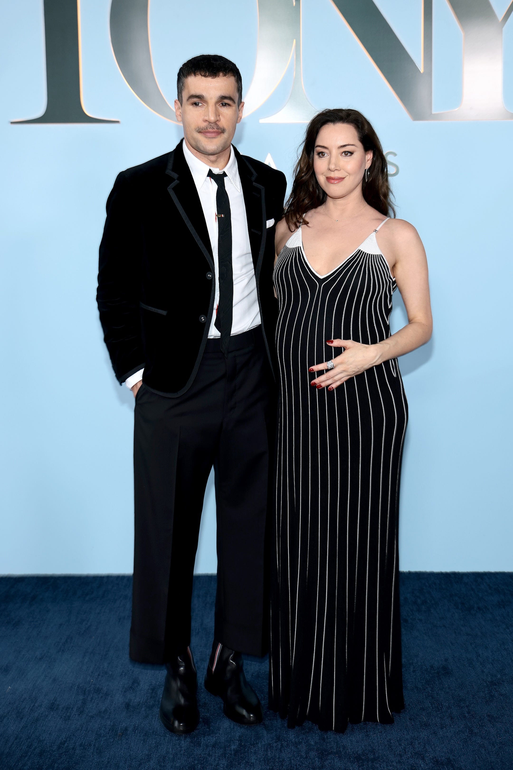 new york, new york june 07 lr christopher abbott and aubrey plaza attend the 79th annual tony awards at radio city music hall on june 07, 2026 in new york city photo by dimitrios kambourisgetty images for tony awards productions