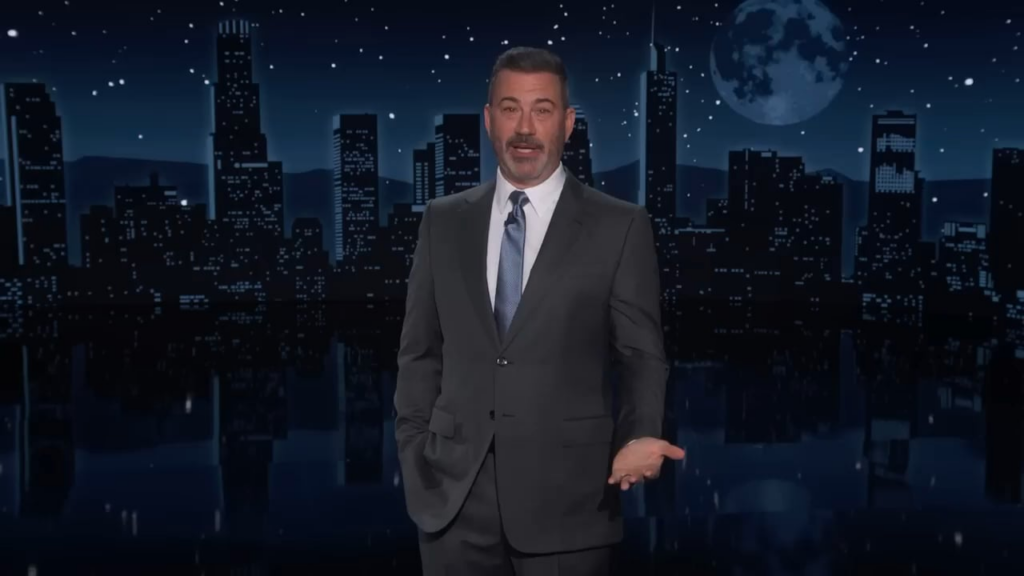 Jimmy Kimmel on Trump planning to go to Game 3 of the NBA Finals: “It would be the first time Trump has appeared in court in New York since being convicted of 34 felonies…You’d think Trump would be rooting for the Spurs. It’s what got him out of Vietnam.” Jimmy Kimmel on Trump planning to go to Game 3 of the NBA Finals: “It would be the first time Trump has appeared in court in New York since being convicted of 34 felonies…You’d think Trump would be rooting for the Spurs. It’s what got him out of Vietnam.”