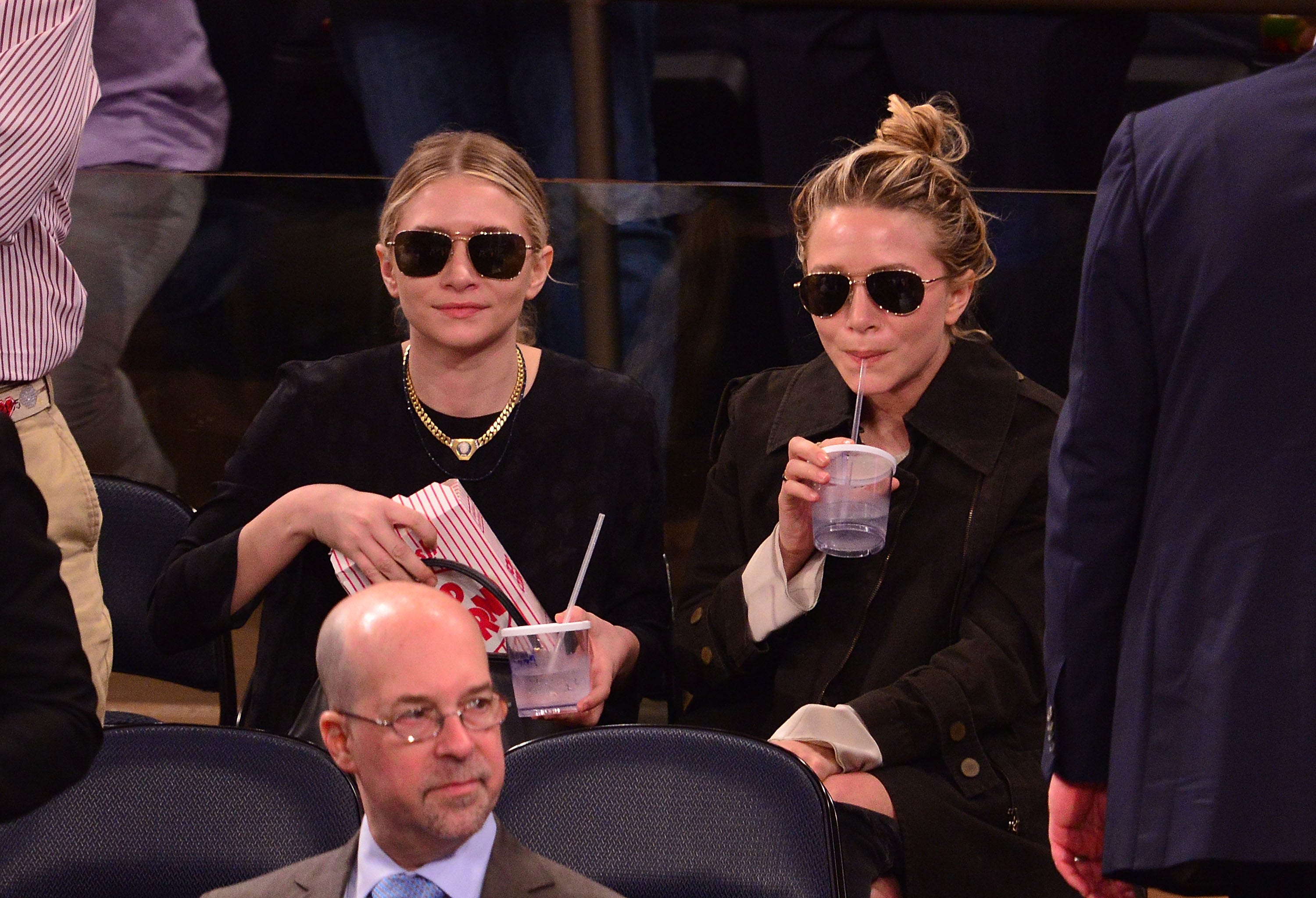 Celebrities Attend The Indiana Pacers Vs New York Knicks Game