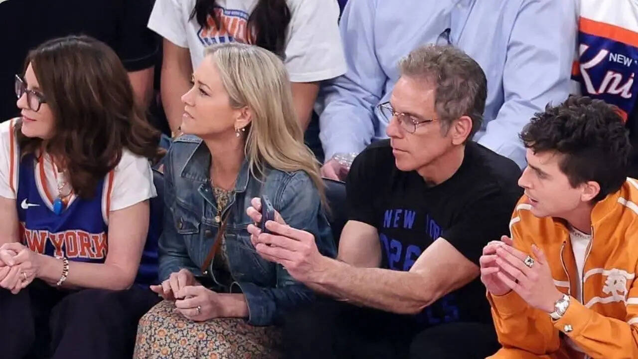 Ben Stiller and Christine Taylor