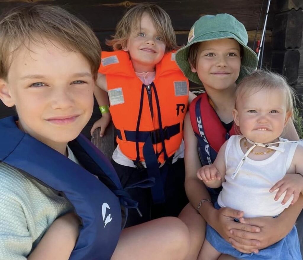 Prince Carl Philip and Princess Sofia shared a new photo of their four children to wish everyone a happy summer
