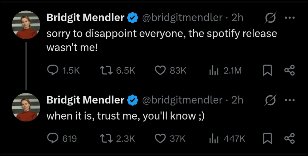 Bridgit Mendler Denies New EP Is Hers
