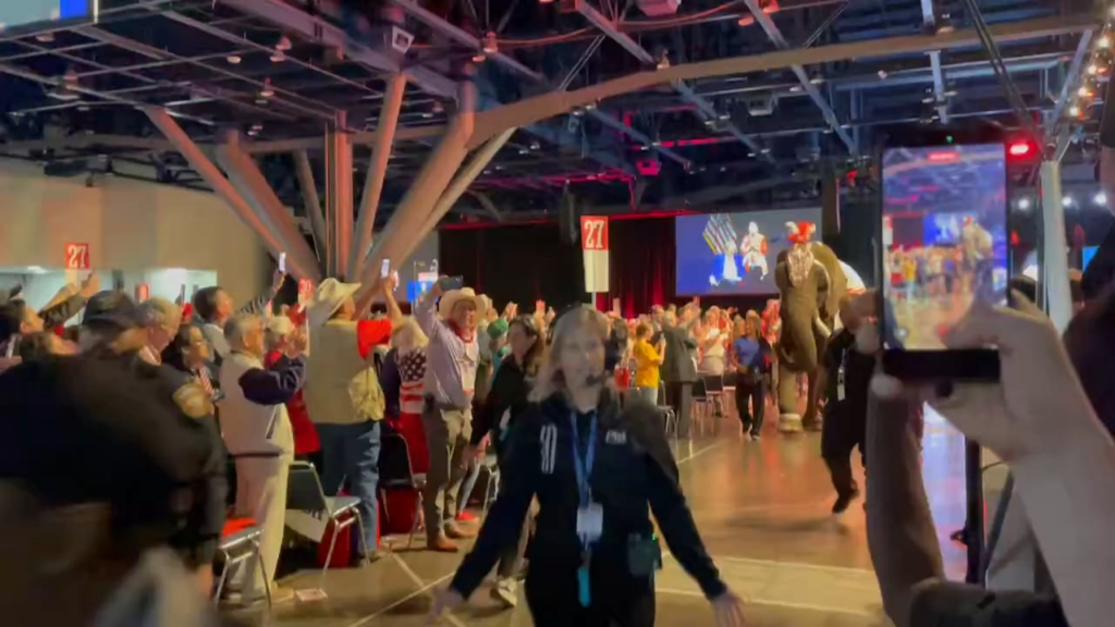 Texas Republicans brought a live elephant to their party convention after Gov. Greg Abbott's speech. It proceeded to urinate on the floor.