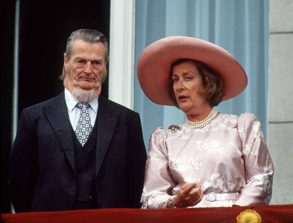  Lady Pamela Hicks (daughter Of Earl Mountbatten) And Husband David At Buckingham Palace After Trooping The Colour 